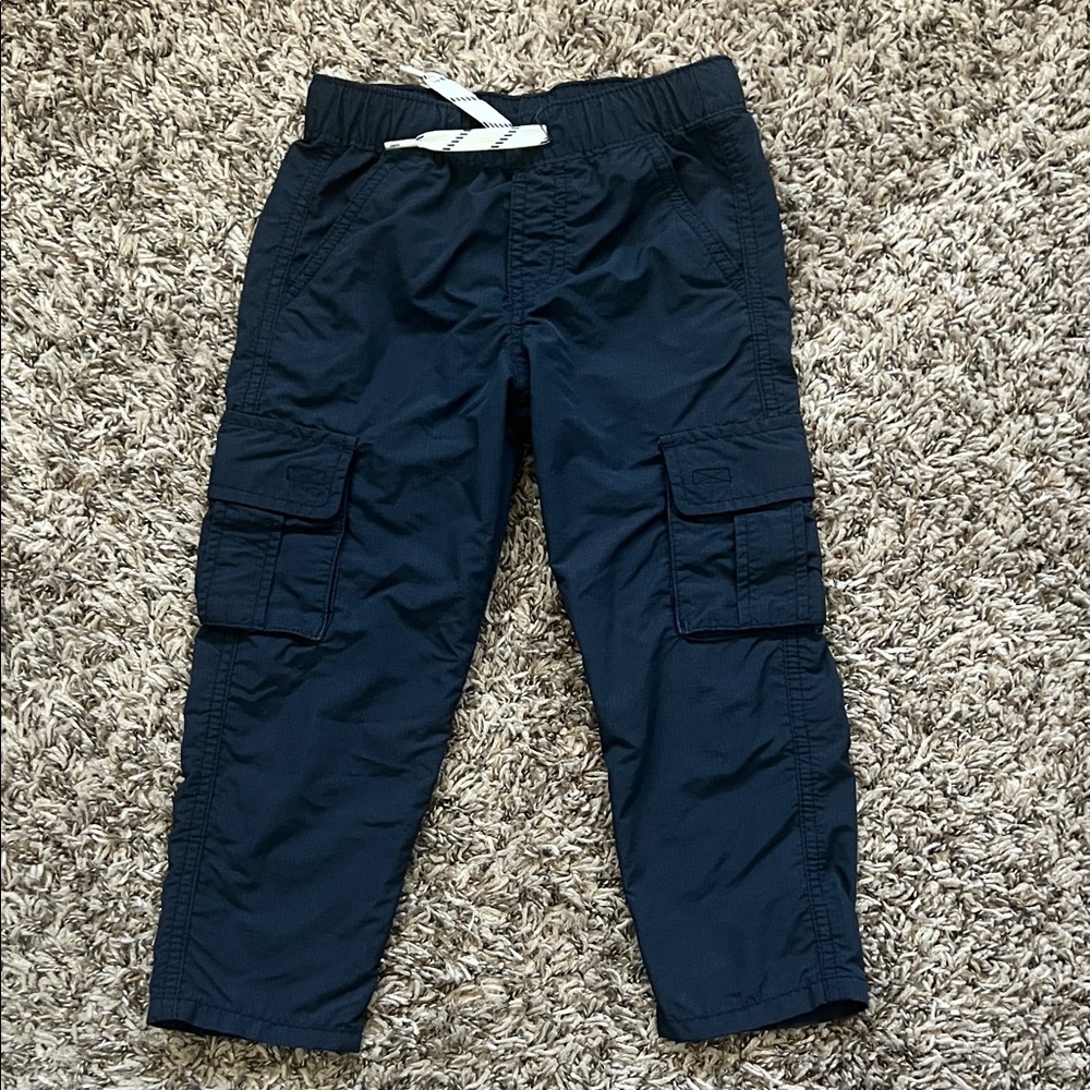 Old Navy Boys Navy Cargo Pants with Drawstring
